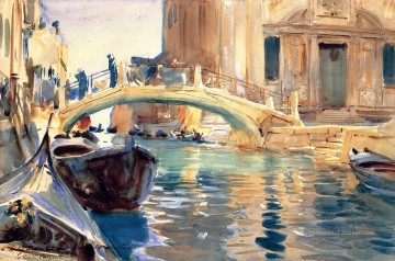  Venise Art - Ponte San Giuseppe de Castello Venise John Singer Sargent aquarelle